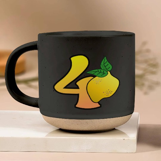 40th Birthday Lemon Pottery Mugs