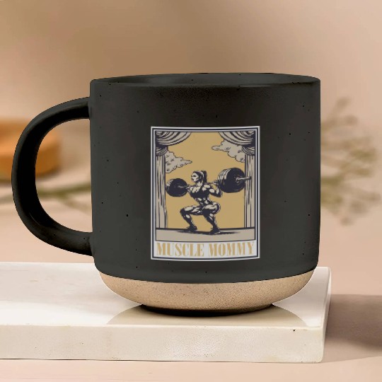 Tarot Cards Muscle Mommy for Strength & Pottery Mugs