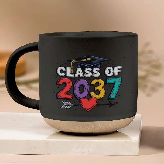 Celebrating the Class of 2037: A Colorful Future Pottery Mugs