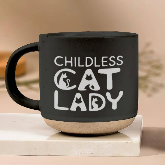 Childless Cat lady Kamala Harris Pottery Mugs