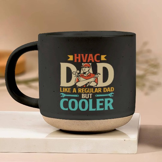 HVAC Dad But Cooler Mens HVAC Technician Father Pottery Mugs