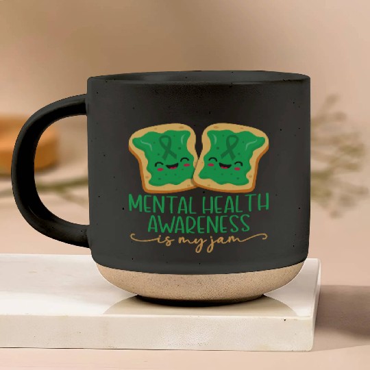 Mental Health Awareness Is My Jam Pottery Mugs