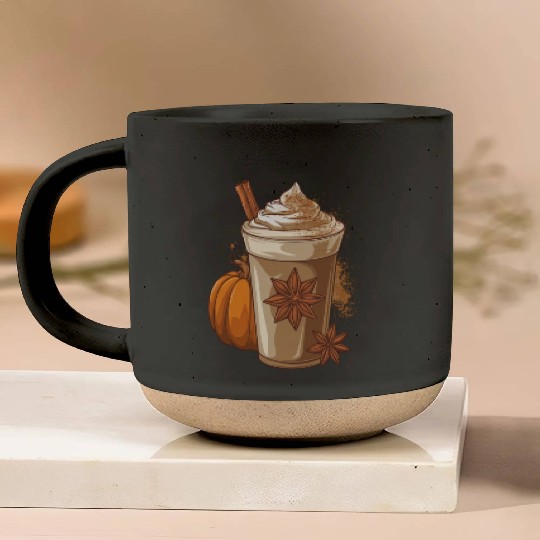 Pumpkin spice latte Pottery Mugs