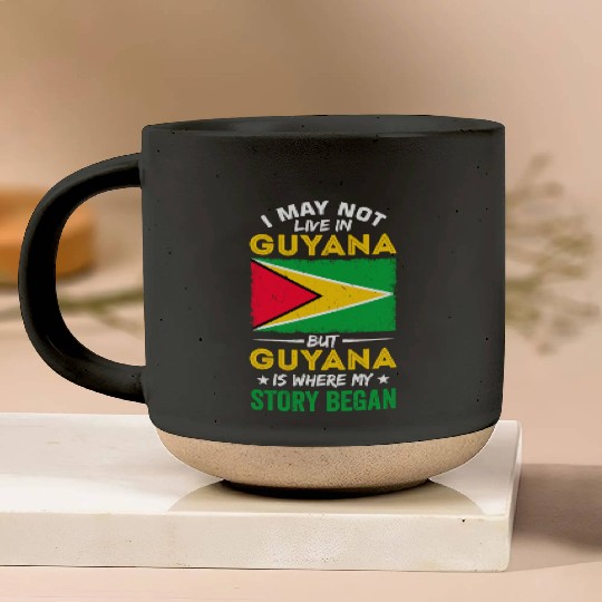 Guyana Pride Guyanese Roots Georgetown Love Pottery Mugs
