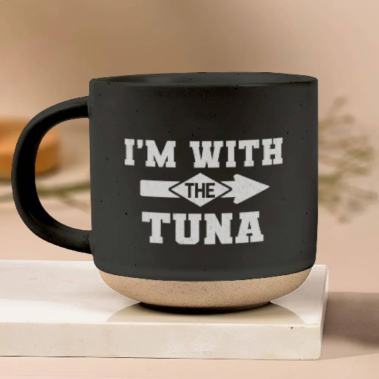 I'm With The Tuna Matching Halloween Costume Party Pottery Mugs