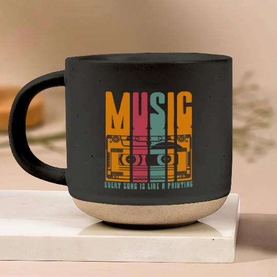 Vintage cassette tape recorder Pottery Mugs
