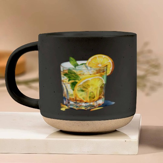 Lemonade Cocktail Drink Pottery Mugs