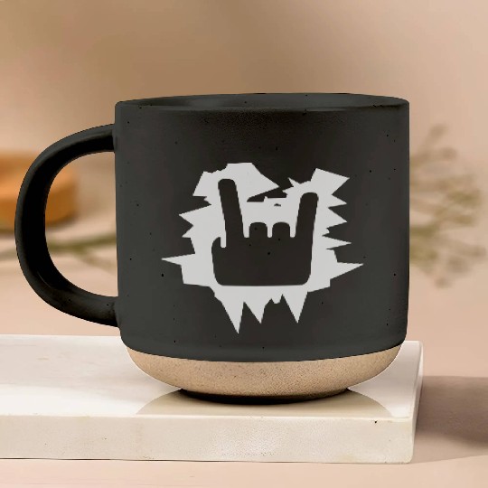 Heavy Metal Fun Hard Rock Music Horns Hand Gesture Pottery Mugs