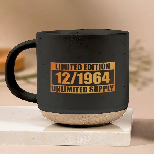60th birthday Limited Edition - ꝏ Supply 12/1964 Pottery Mugs