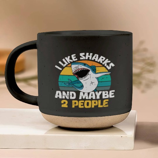 Shark Lover Pottery Mugs