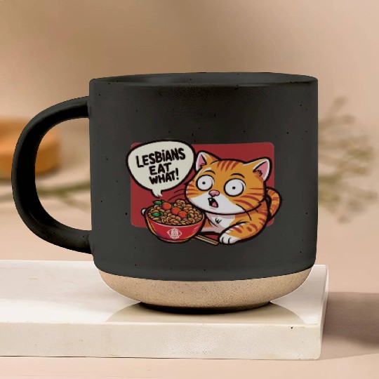 Lesbians Eat What Pottery Mugs