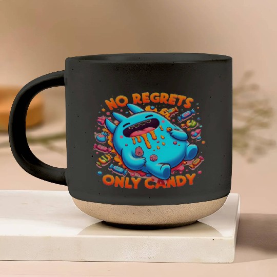 Disneyland Stitch Halloween No Regrets Only Candy Pottery Mugs