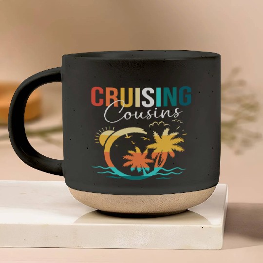 Family Cruise Mediterranean Cruising Cousins Pottery Mugs