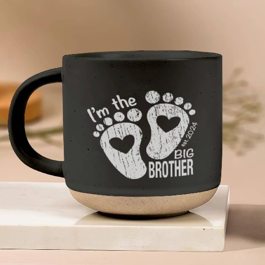 I’m the big brother -newborn sibling design Pottery Mugs