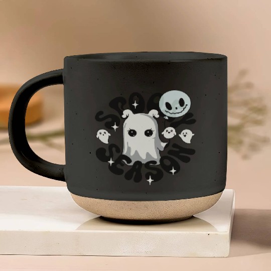 Halloween Ghosts Spooky Season Pottery Mugs