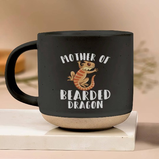 Mother Of Bearded Dragon Lizard Lover Mom Women Pottery Mugs
