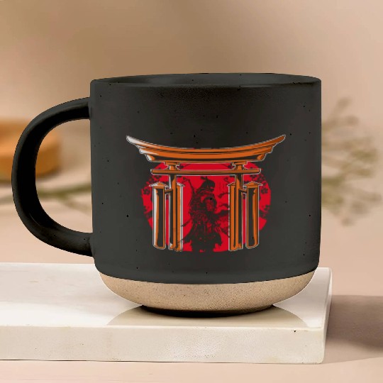 Kanji Japan Katana Sword Ninja Samurai Pottery Mugs