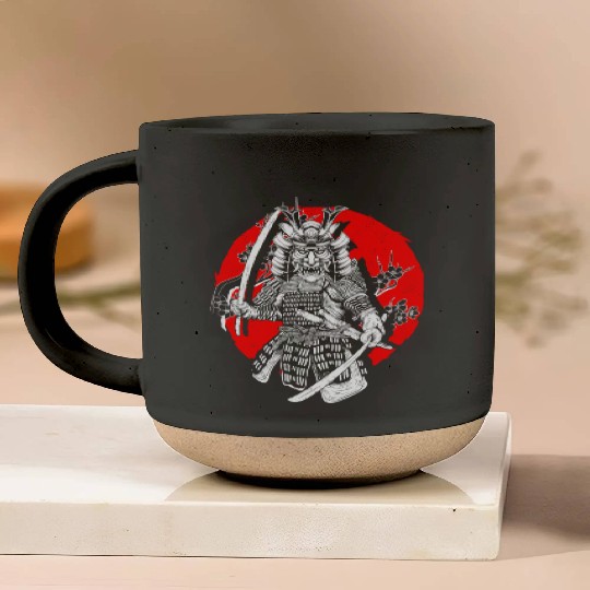Kanji Katana Oni Demon Ninja Samurai Pottery Mugs