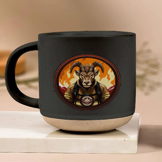 Capricorn Firefighter Pottery Mugs
