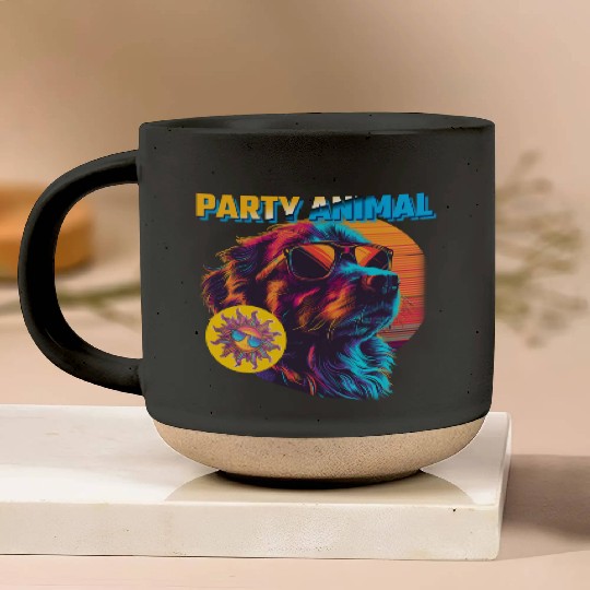 Party Animal Vintage Pottery Mugs