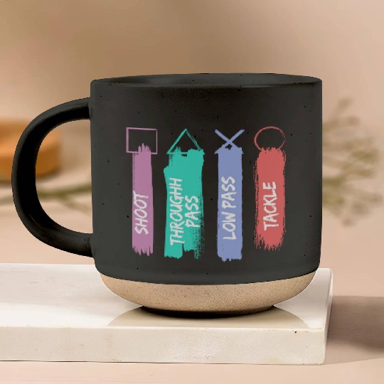 Playstation Button Pottery Mugs