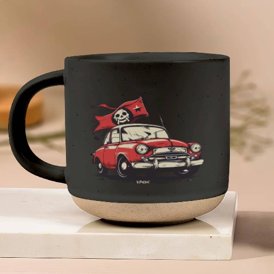 Communist Soviet Pirate Retro Car Pottery Mugs