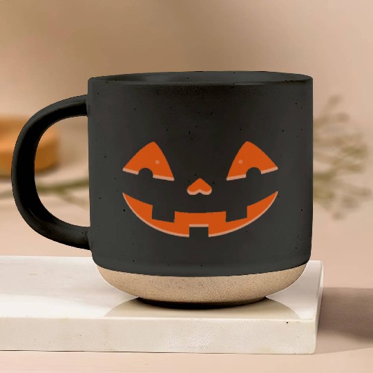 Face Halloween Pumpkin Fun Unisex for Men Women Pottery Mugs
