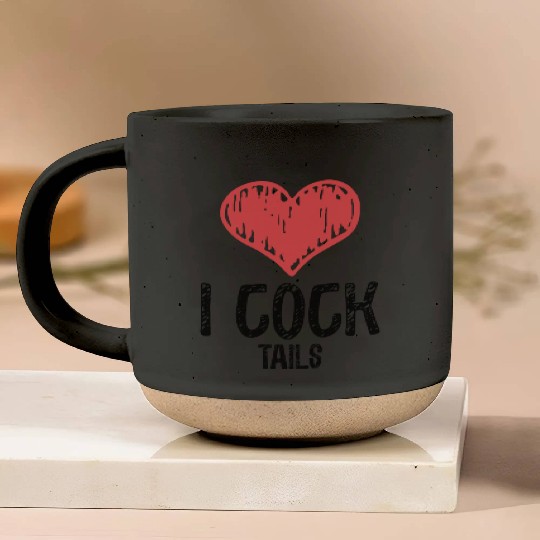 Funny I Love Cocktails 3 Pottery Mugs