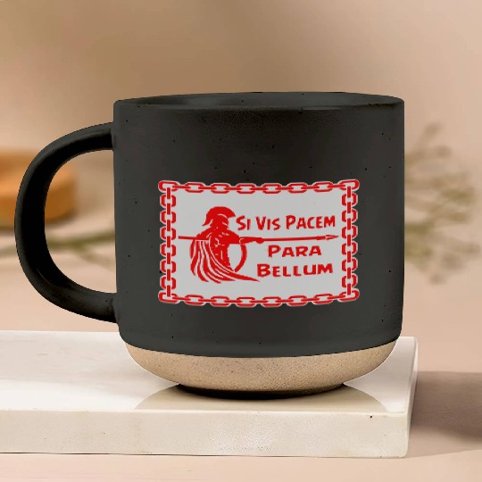 Spartan Si Vis Pacem Para Bellum LIKE US ON FB #U Pottery Mugs