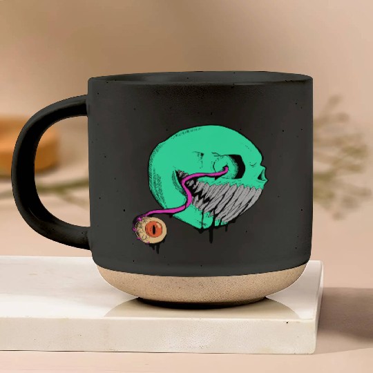 Cringe Zombie Pac Man Pottery Mugs