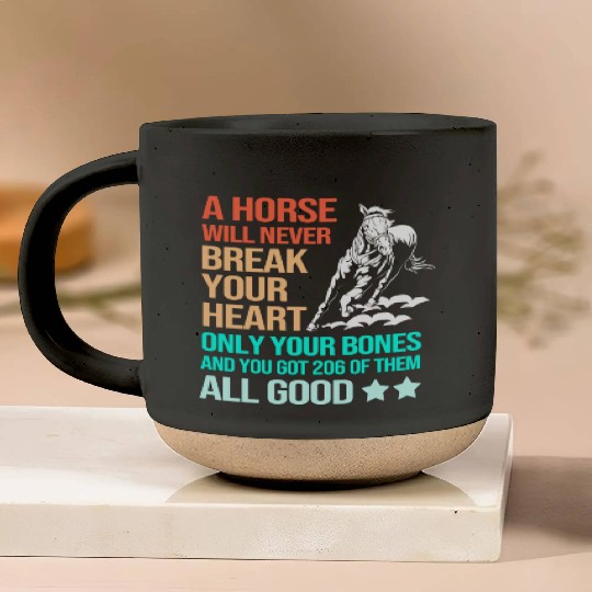 Funny Barrel Racing Cowgirl Horseback Riding Pottery Mugs