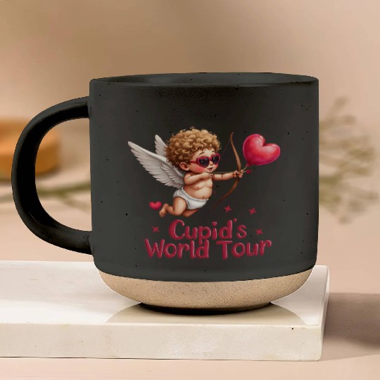 Cupid world tour Pottery Mugs