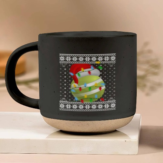 Croquet Ball Christmas Pottery Mugs