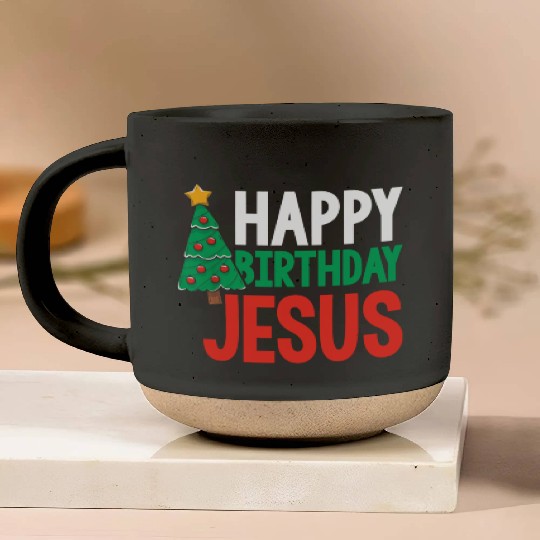 Happy Birthday Jesus Christian Christmas Religious Pottery Mugs