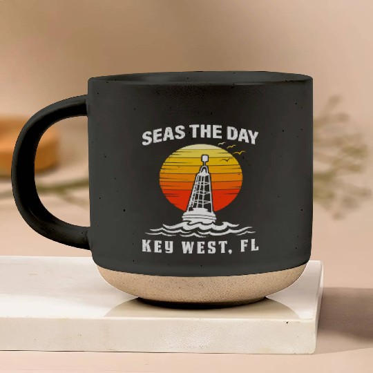 Key-West SEAS THE DAY KEY-WEST SEAS Yachting Pottery Mugs