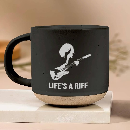 Life's a Riff Guitar Player Passion Pottery Mugs