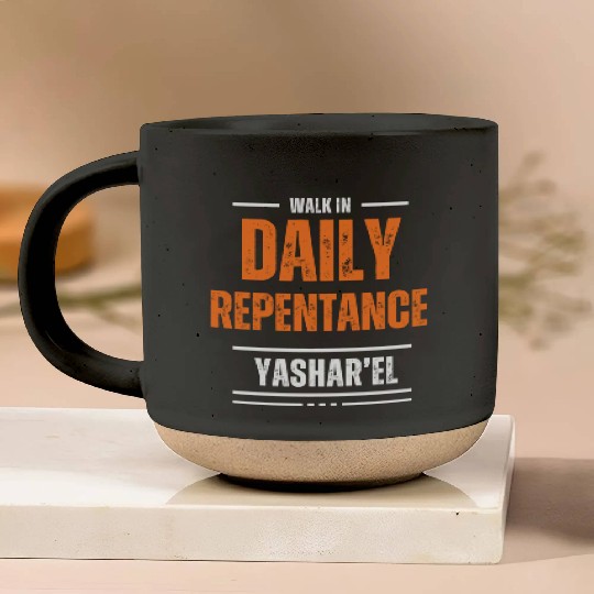 Walking in Daily Repentance Pottery Mugs