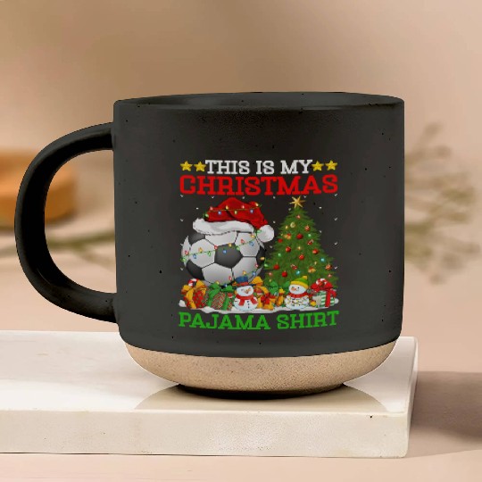 Football Christmas Tree Lights Pottery Mugs