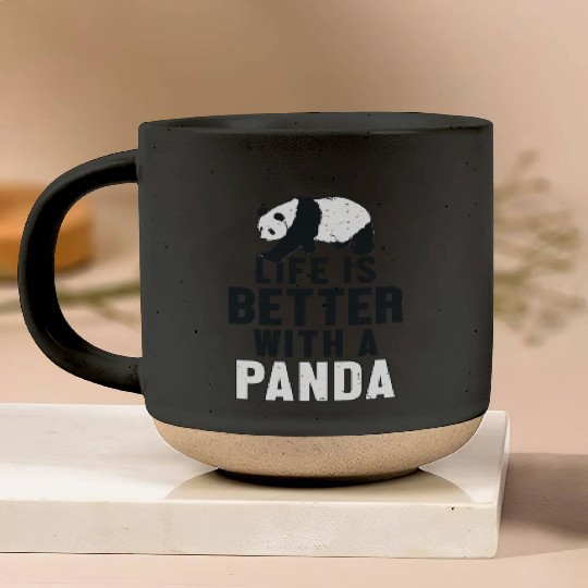 Life is Better with a Panda Panda Bear Friend Pottery Mugs