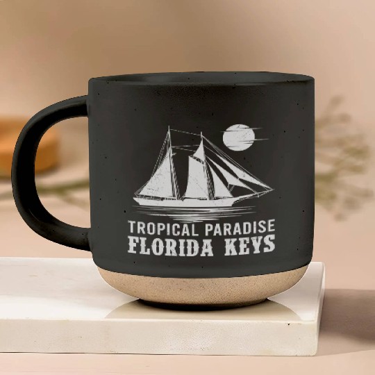 Florida TROPICAL PARADISE KEY-WEST COAST Pottery Mugs