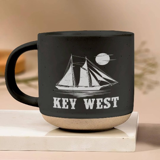 KEY-WEST FLORIDA Sailing Sunshine-State West Keys Pottery Mugs