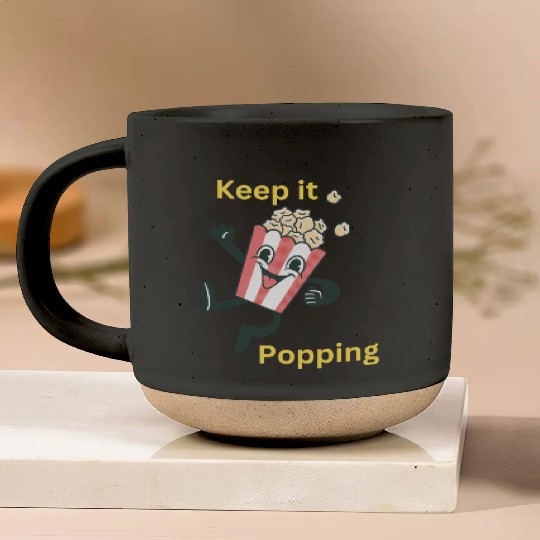 Keep it popping! Popcorn Character! Pottery Mugs