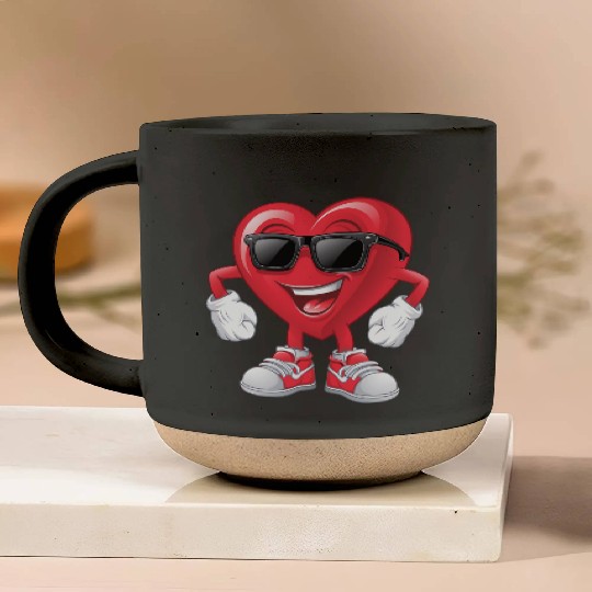 Flossing Heart Pottery Mugs Boys Floss Dance Valentines