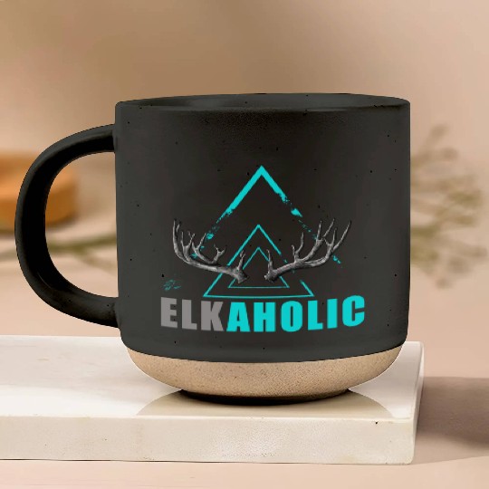Elk Hunting Elkaholic Hunters Pottery Mugs