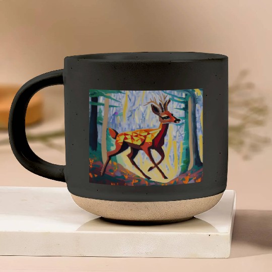Walking in the forest Pottery Mugs