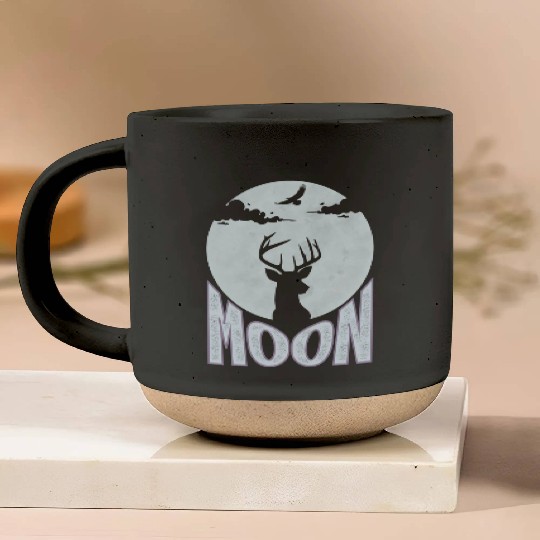 Moon, eagle, deer Pottery Mugs