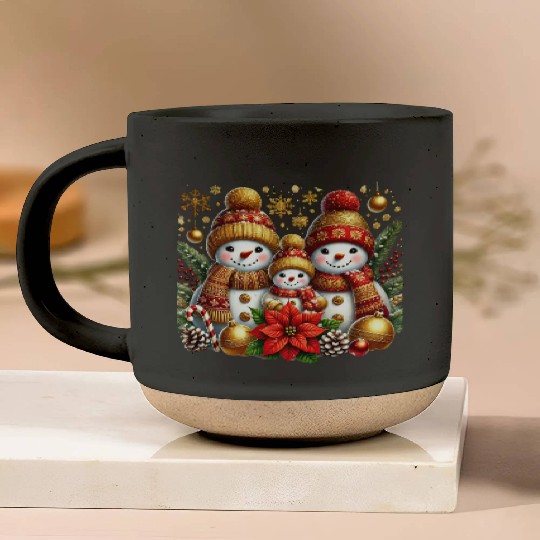 Snowman Christmas, Merry Christmas Pottery Mugs