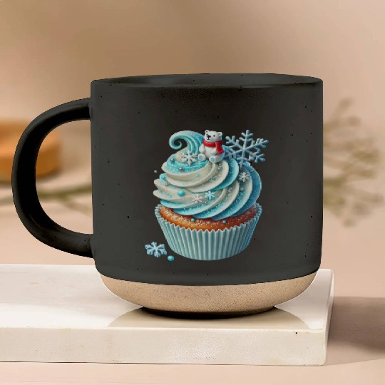 Christmas ice cream, Merry Christmas Pottery Mugs