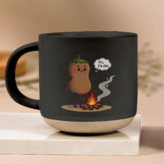 Chestnuts Roasting Christmas Cartoon Pottery Mugs
