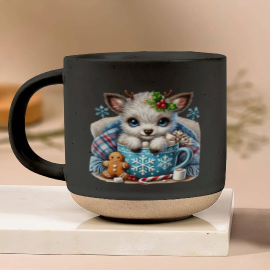 Christmas Retro, Merry Christmas Pottery Mugs